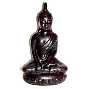 Bhumisparsha Buddha Seated Awakening Statue 7"